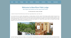 Desktop Screenshot of newriverfallslodge.com